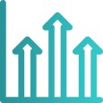 Increasing Barchart - Teal